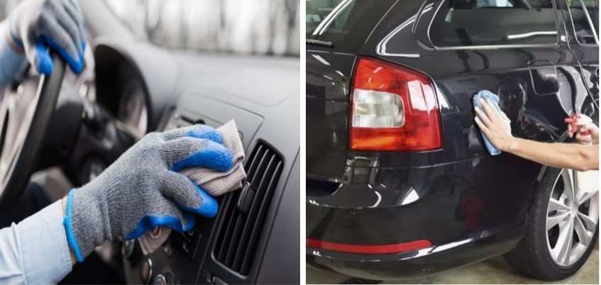 Interior and exterior cleaning